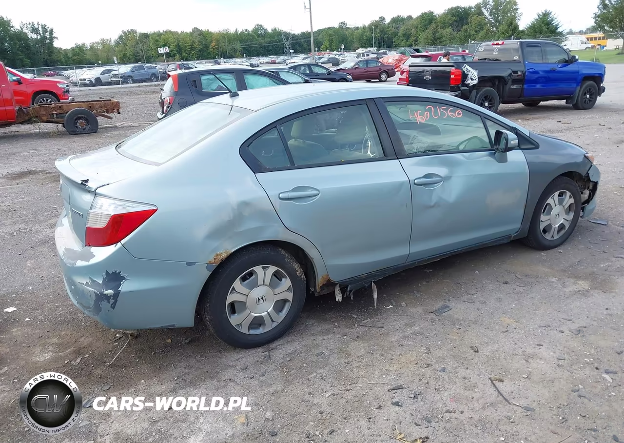 2012 Honda Civic Hybrid VIN:JHMFB4F27CS007720 - 4