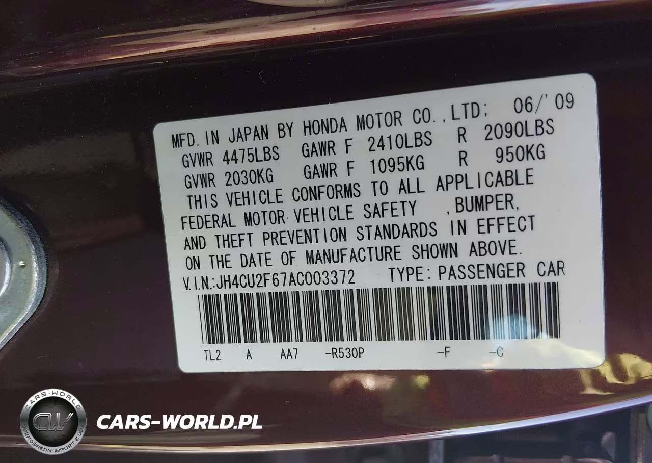 2010 Acura Tsx 2.4 VIN:JH4CU2F67AC003372 - 9