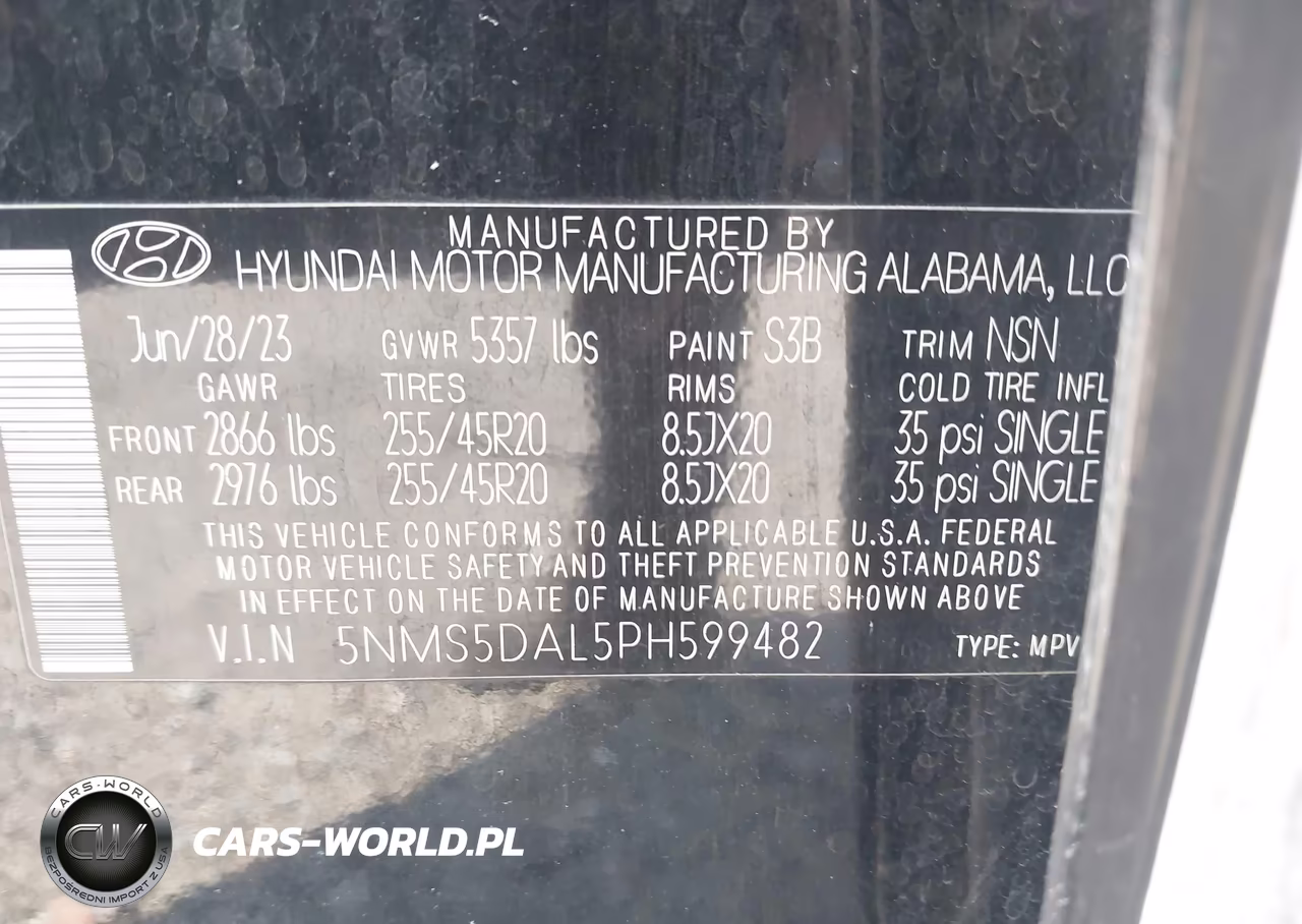 2023 Hyundai Santa Fe Calligraphy VIN:5NMS5DAL5PH599482 - 9