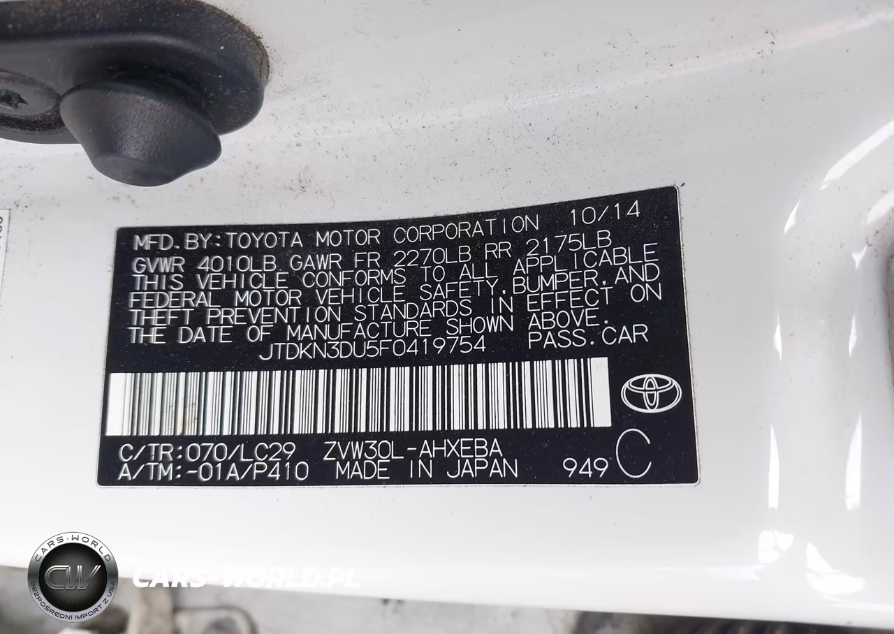 2015 Toyota Prius Persona Series Special Edition VIN:JTDKN3DU5F0419754 - 9