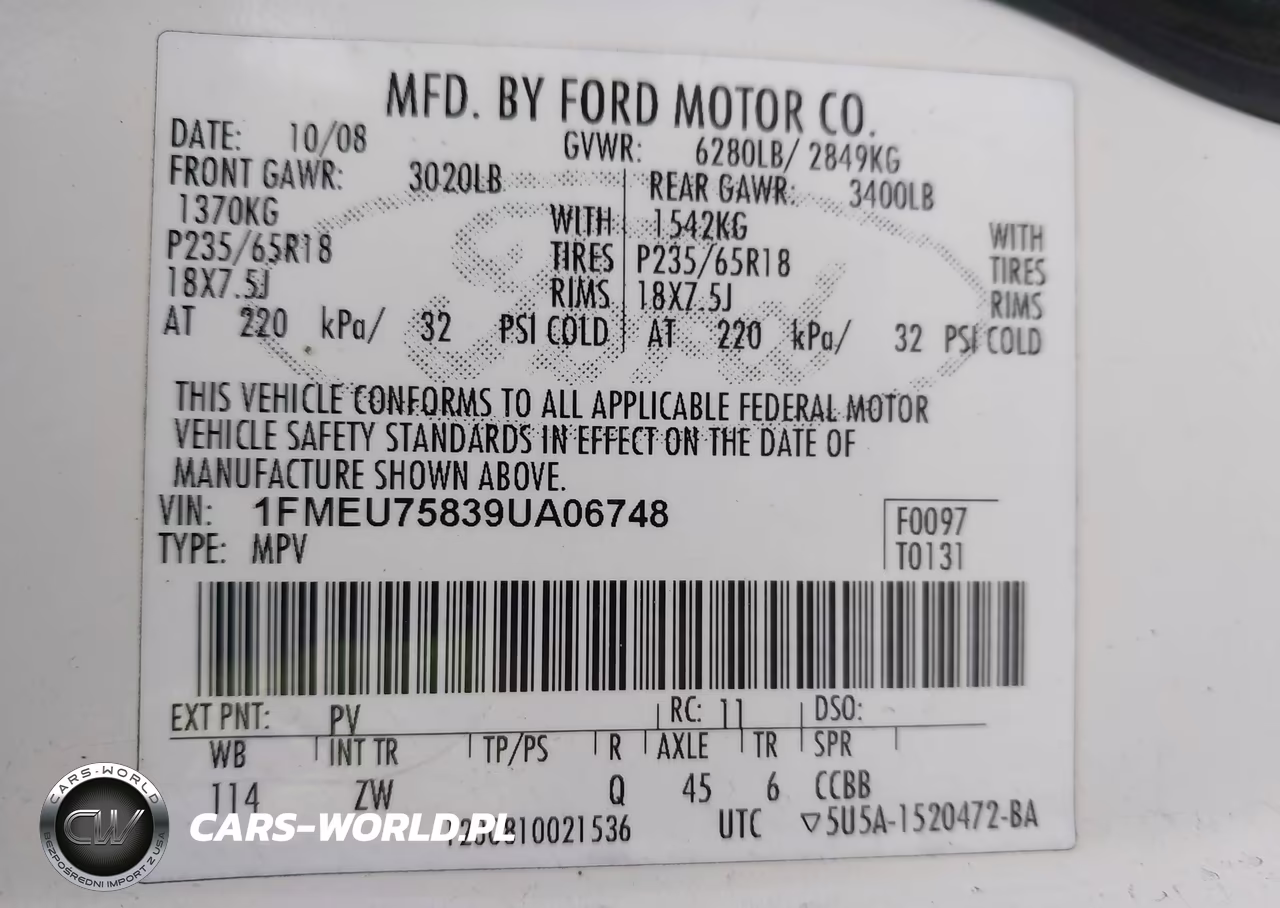 2009 Ford Explorer Limited VIN:1FMEU75839UA06748 - 9