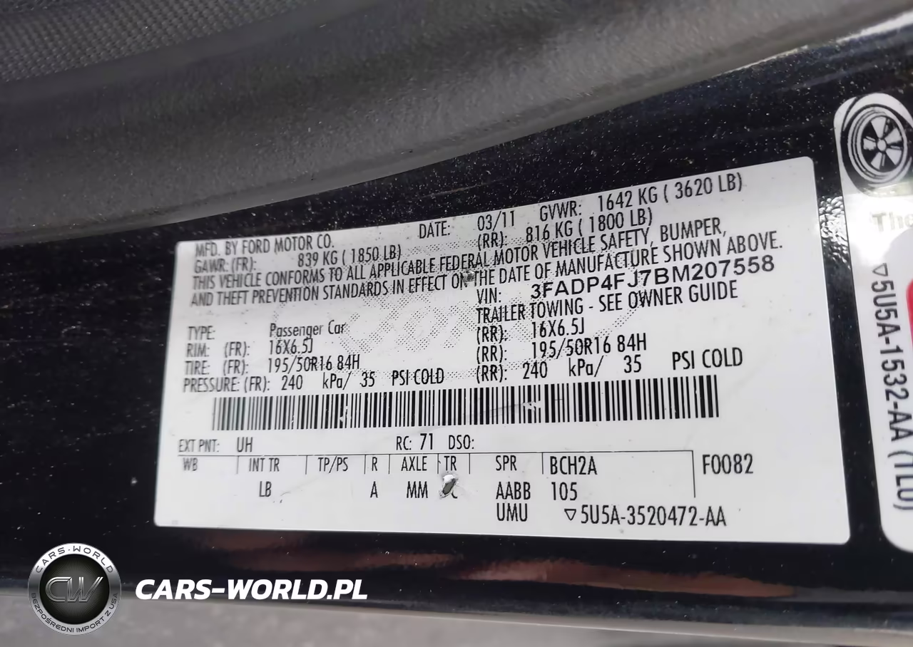 2011 Ford Fiesta Ses VIN:3FADP4FJ7BM207558 - 9