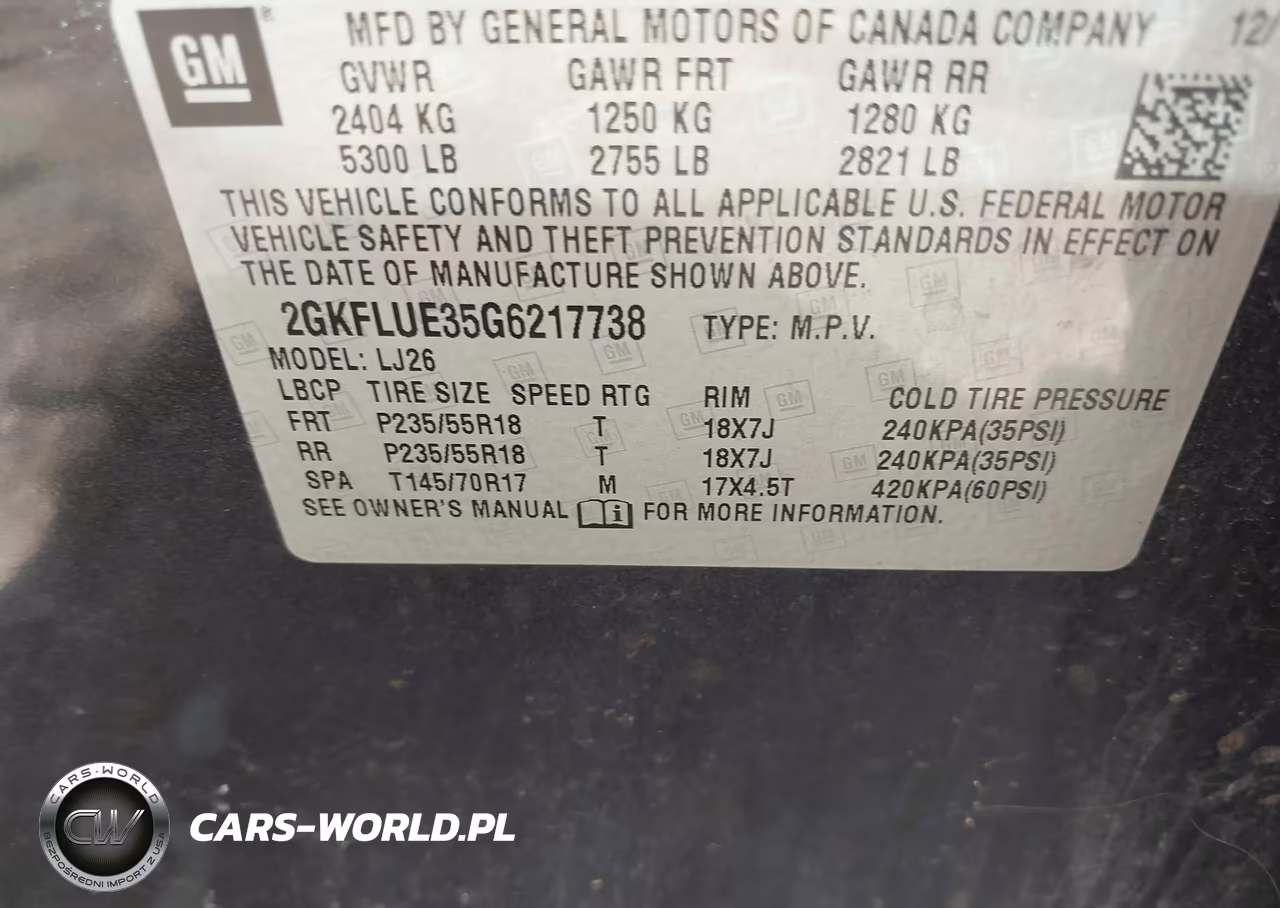 2016 GMC Terrain Slt VIN:2GKFLUE35G6217738 - 9