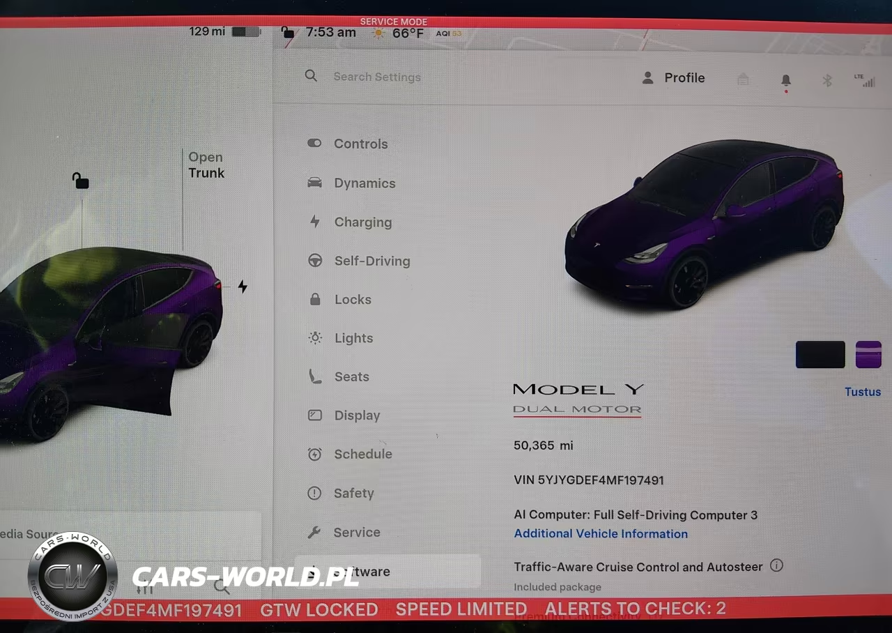 2021 Tesla Model Y Performance Dual Motor All-Wheel Drive VIN:5YJYGDEF4MF197491 - 7