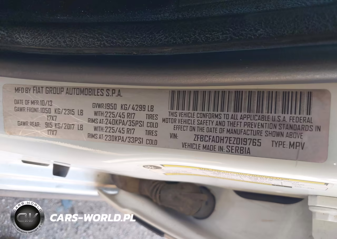 2014 Fiat 500L Trekking VIN:ZFBCFADH7EZ019765 - 9