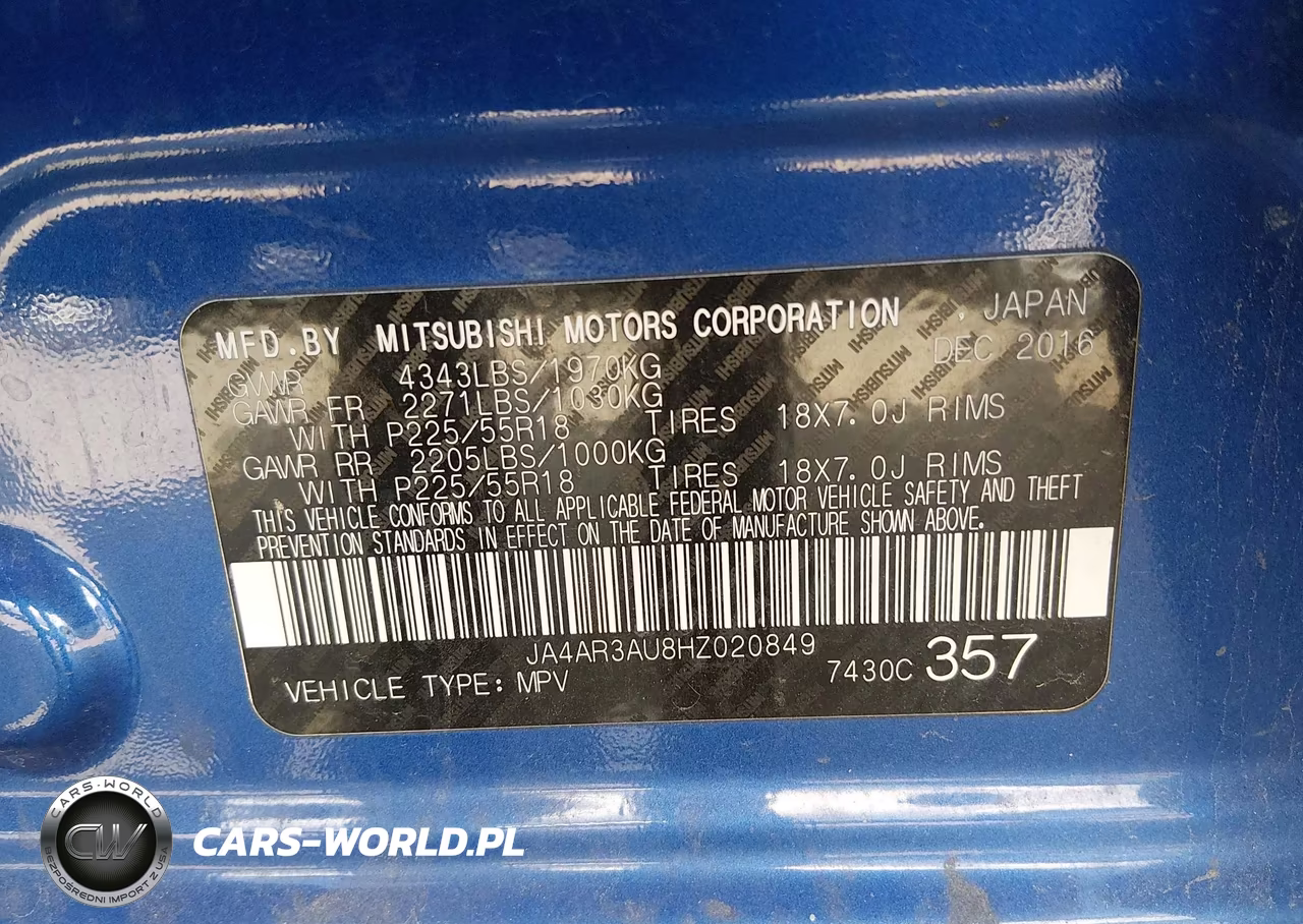 2017 Mitsubishi Outlander Sport 2.0 Es VIN:JA4AR3AU8HZ020849 - 9