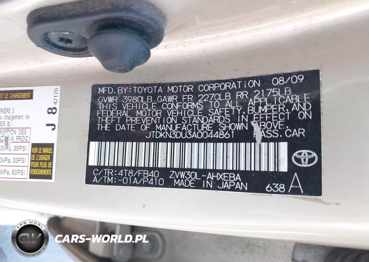2010 Toyota Prius Ii VIN:JTDKN3DU3A0044861 - 8