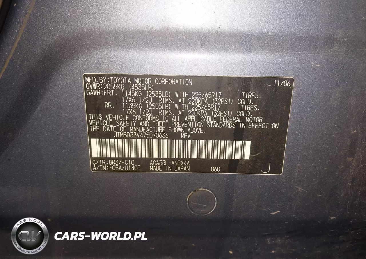 2007 Toyota Rav4 VIN:JTMBD33V475070636 - 9