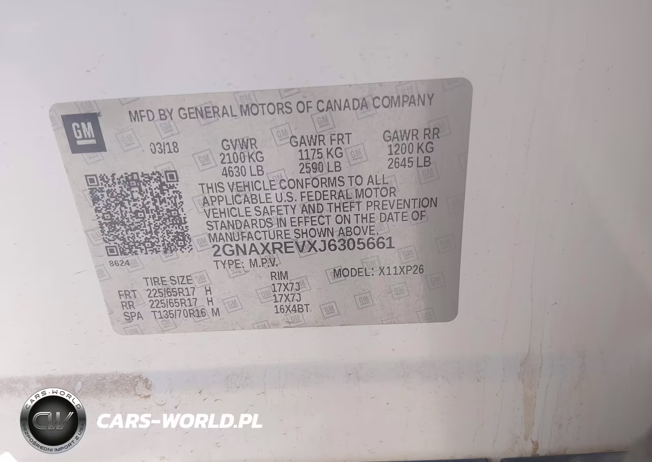 2018 Chevrolet Equinox Ls VIN:2GNAXREVXJ6305661 - 9