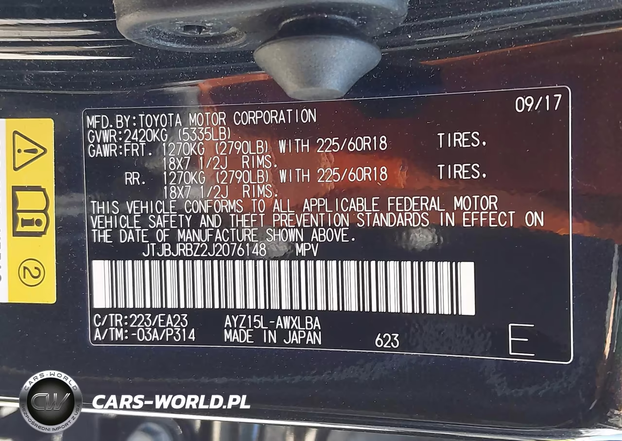 2018 Lexus Nx 300H VIN:JTJBJRBZ2J2076148 - 9