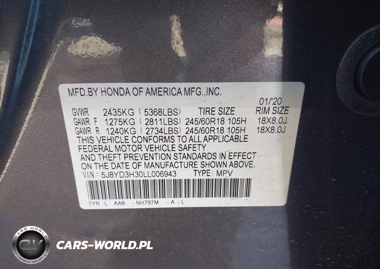 2020 Acura Mdx Standard VIN:5J8YD3H30LL006943 - 9