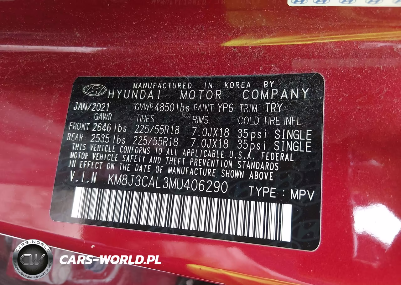 2021 Hyundai Tucson Sel VIN:KM8J3CAL3MU406290 - 9