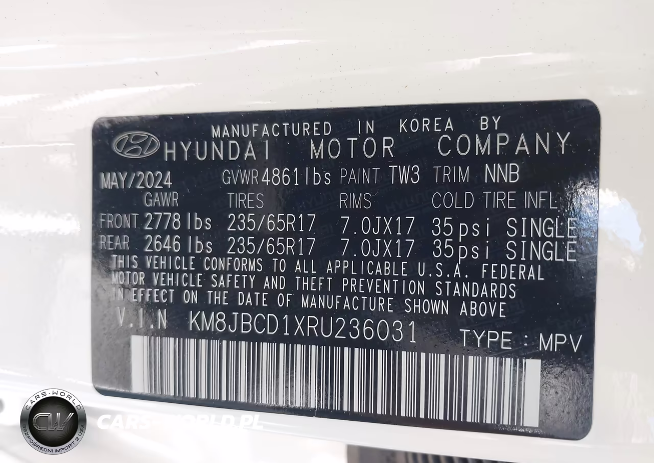 2024 Hyundai Tucson Hybrid Blue VIN:KM8JBCD1XRU236031 - 9