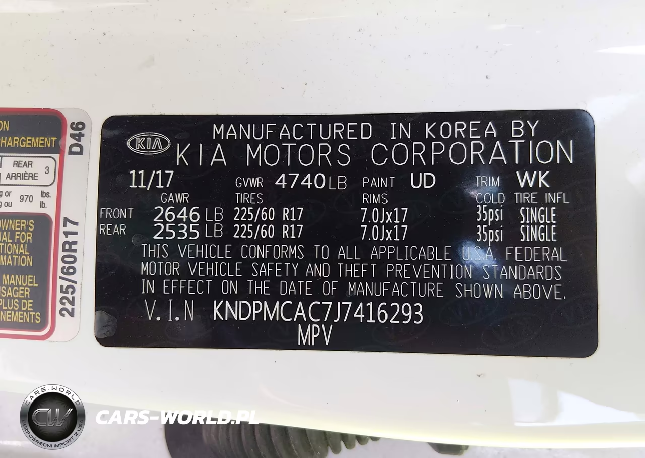 2018 Kia Sportage Lx VIN:KNDPMCAC7J7416293 - 9