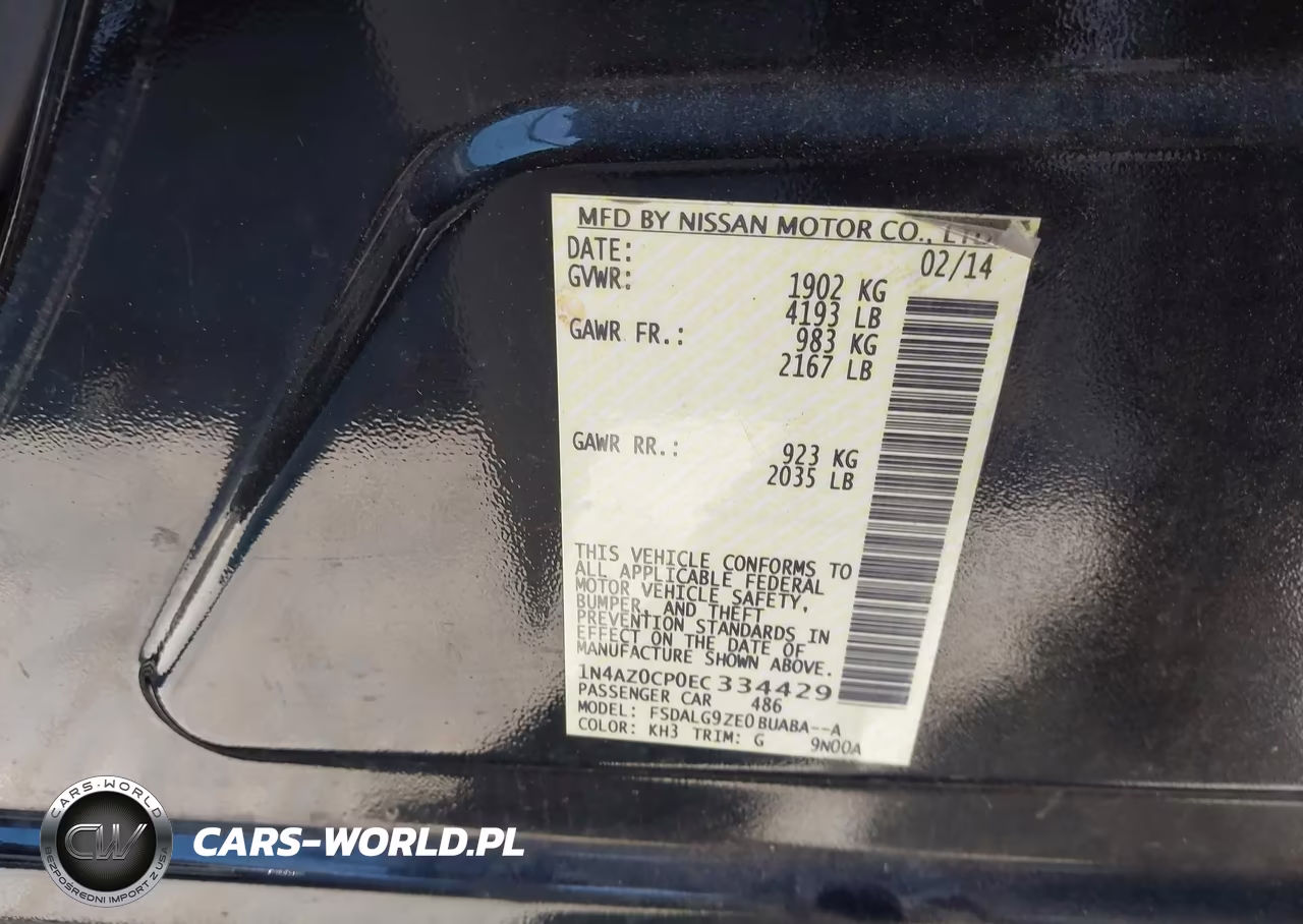 2014 Nissan Leaf Sl VIN:1N4AZ0CP0EC334429 - 9