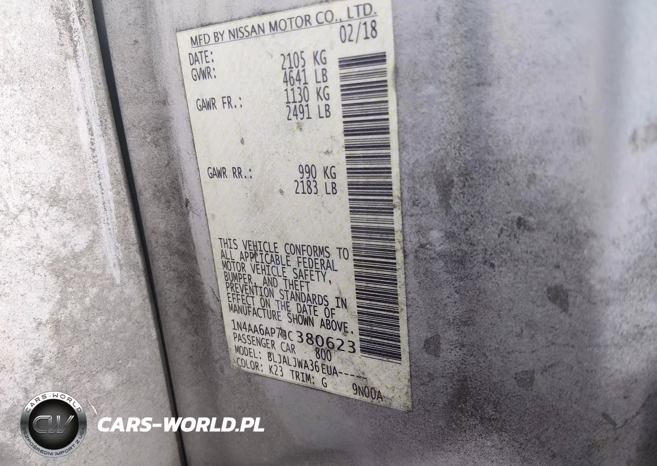 2018 Nissan Maxima 3.5 Sv VIN:1N4AA6AP7JC380623 - 9