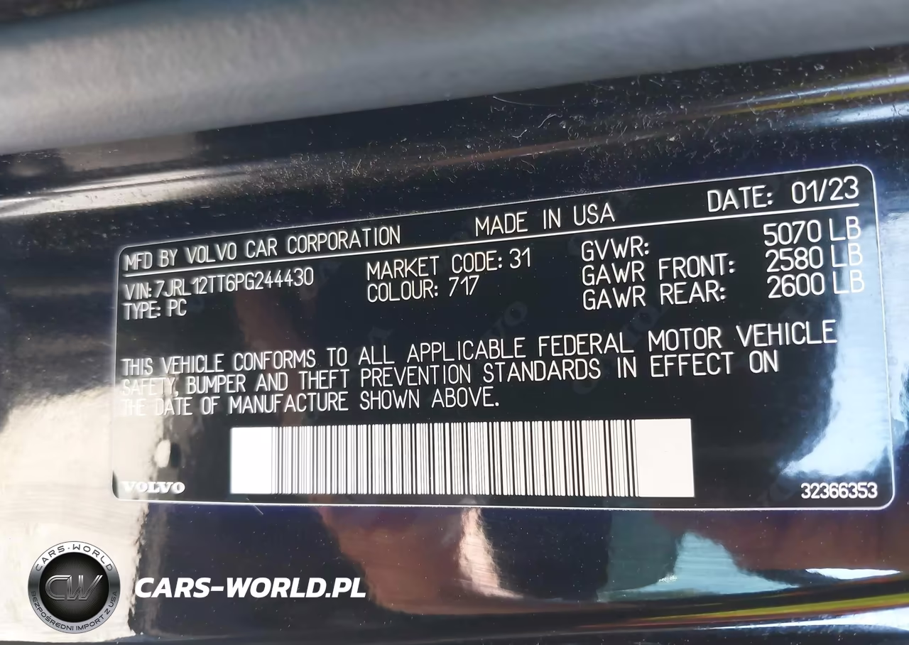 2023 Volvo S60 B5 Plus Black Edition VIN:7JRL12TT6PG244430 - 9
