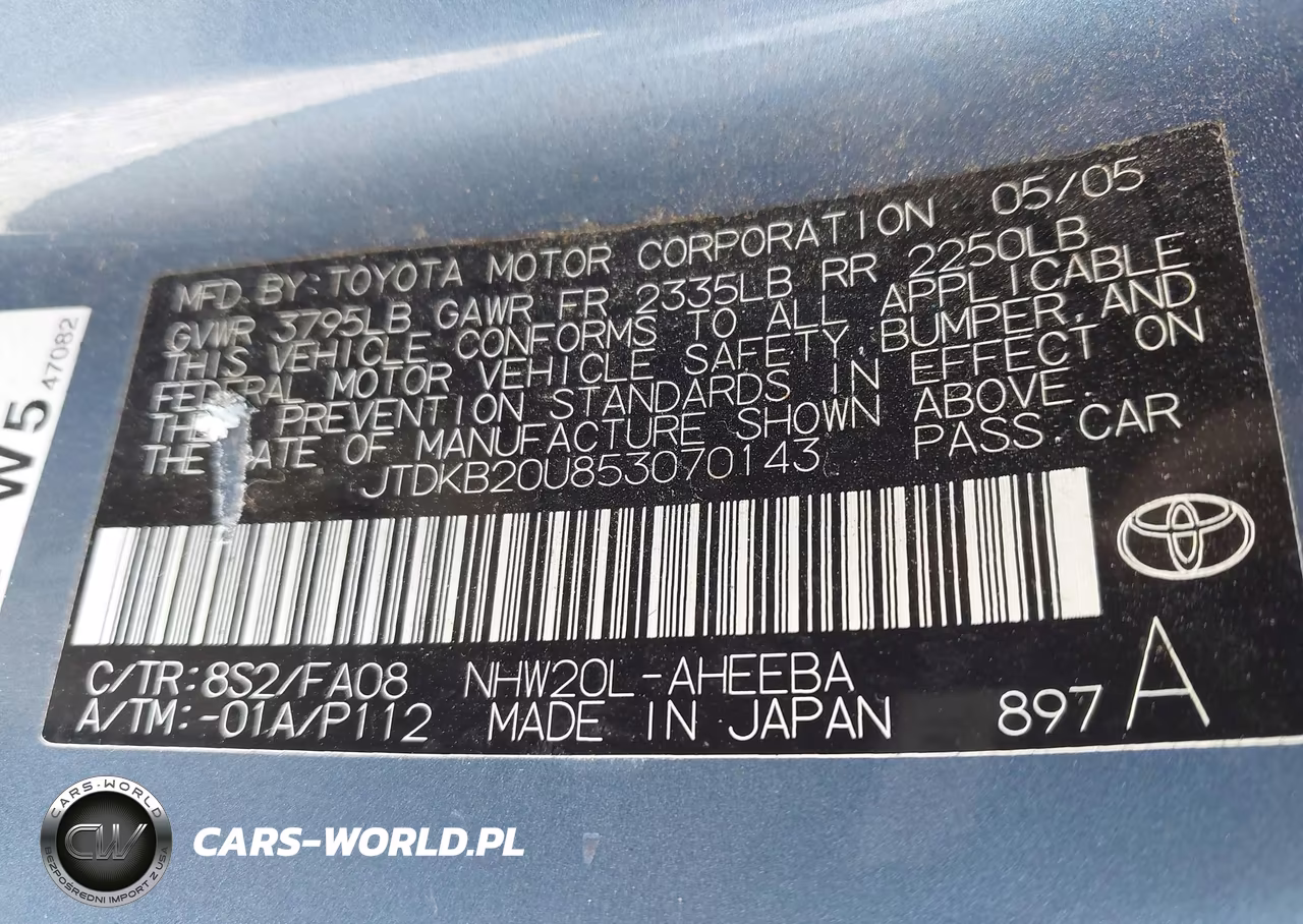2005 Toyota Prius VIN:JTDKB20U853070143 - 9