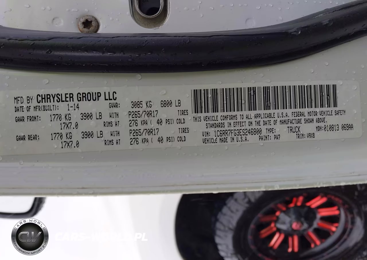 2014 Ram 1500 Tradesman VIN:1C6RR7FG3ES246800 - 9