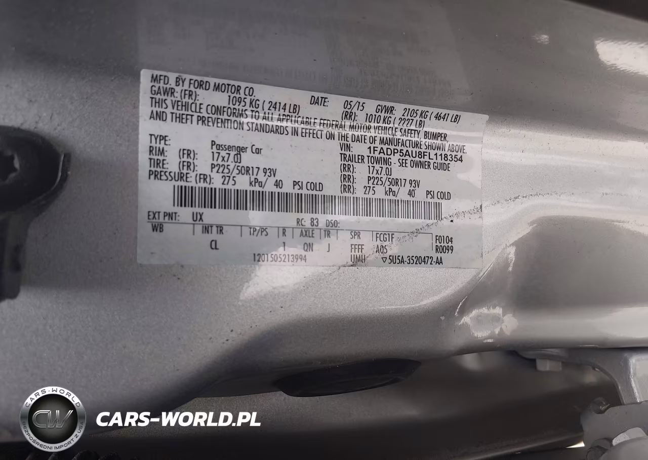 2015 Ford C-Max Hybrid Se VIN:1FADP5AU8FL118354 - 9