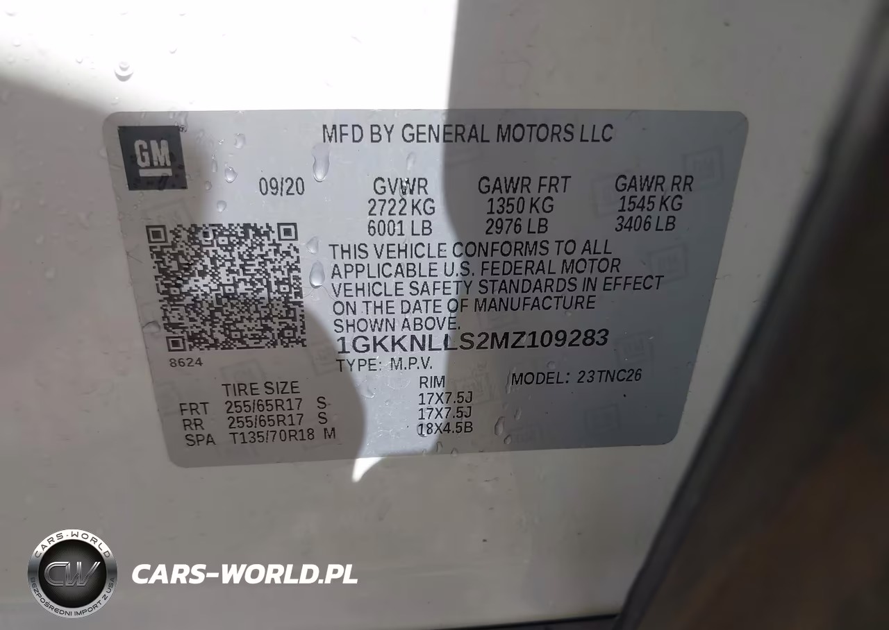 2021 GMC Acadia Awd At4 VIN:1GKKNLLS2MZ109283 - 9