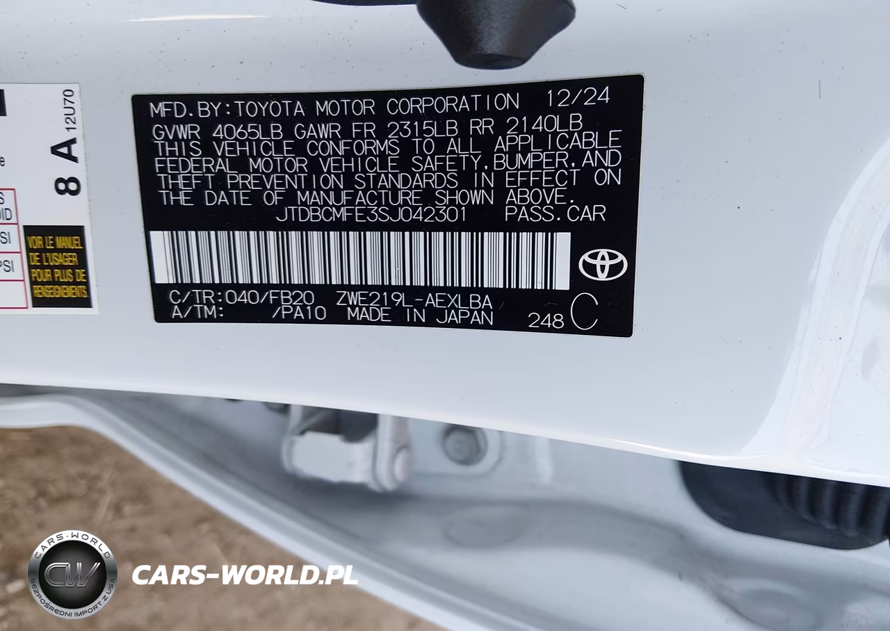 2025 Toyota Corolla Hybrid Le VIN:JTDBCMFE3SJ042301 - 9