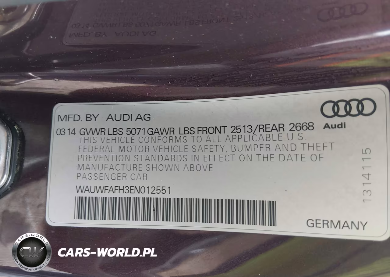 2014 Audi A5 2.0T Premium VIN:WAUWFAFH3EN012551 - 9