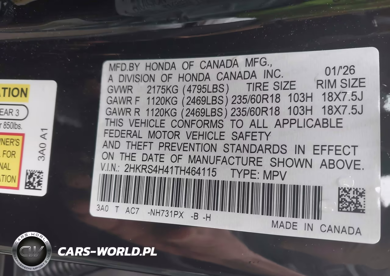 2026 Honda Cr-V Ex Awd VIN:2HKRS4H41TH464115 - 9