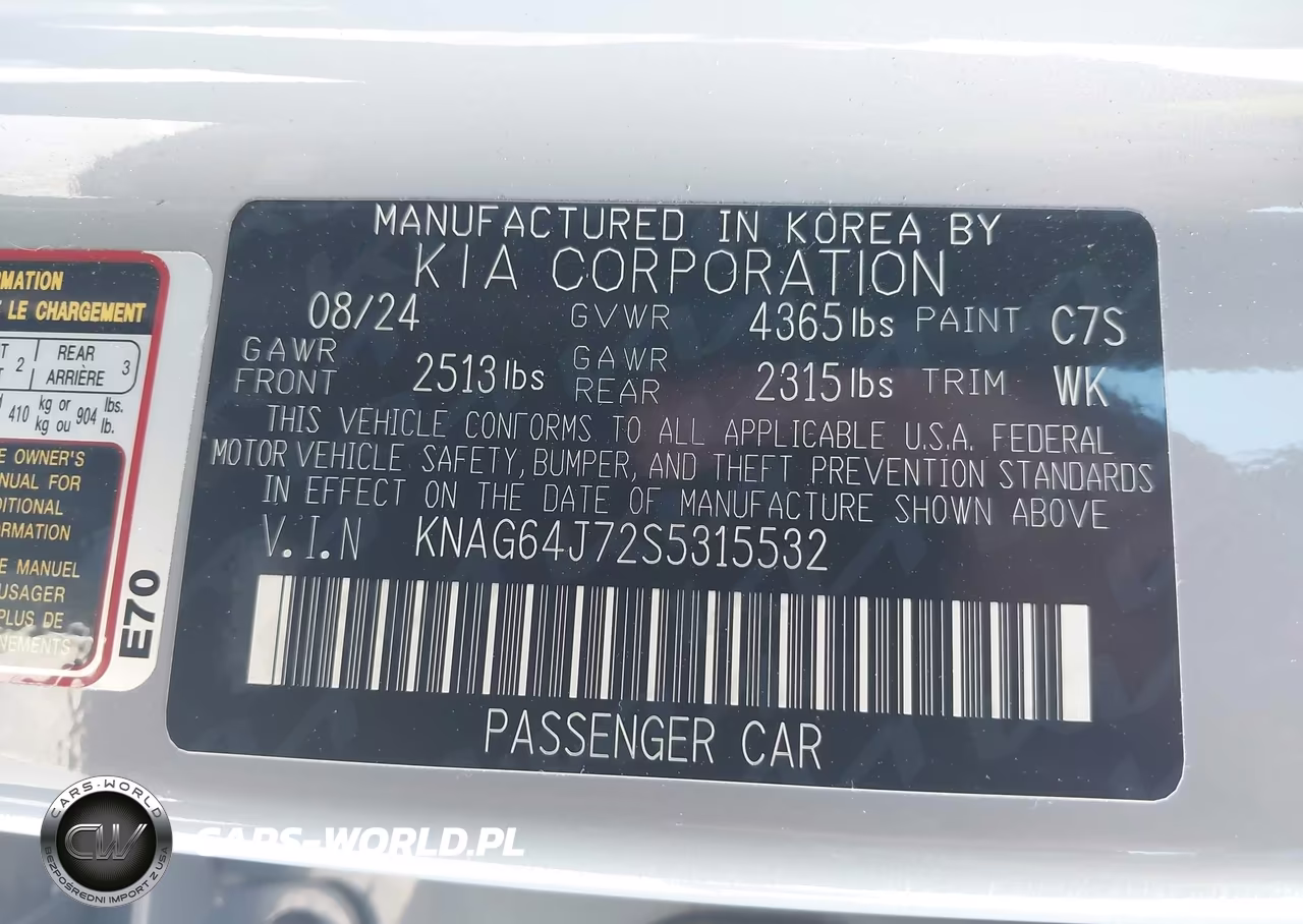 2025 Kia K5 Gt-Line VIN:KNAG64J72S5315532 - 9