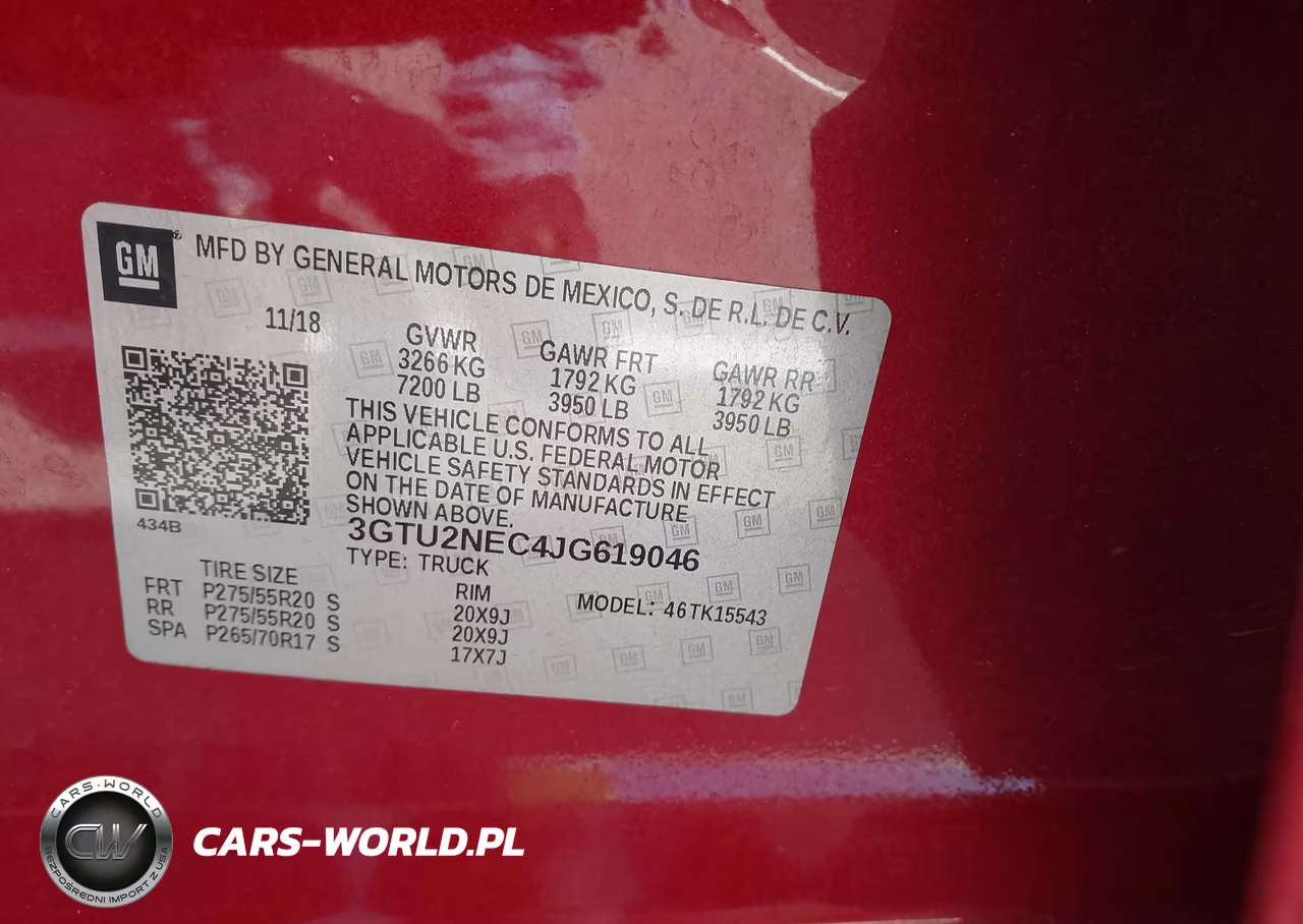 2018 GMC Sierra 1500 Slt VIN:3GTU2NEC4JG619046 - 9