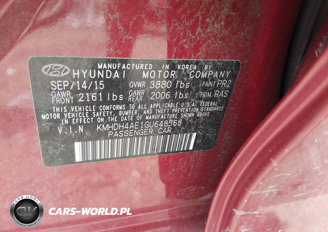 2016 Hyundai Elantra Se VIN:KMHDH4AE1GU648568 - 9
