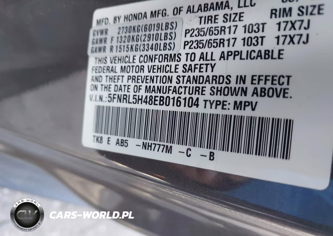 2014 Honda Odyssey Ex VIN:5FNRL5H48EB016104 - 9