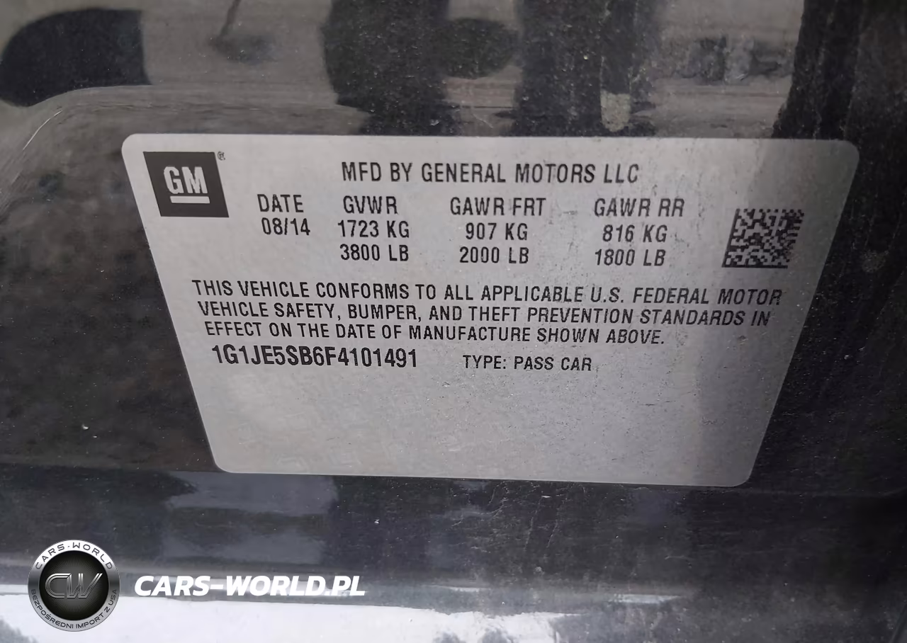 2015 Chevrolet Sonic Ltz Auto VIN:1G1JE5SB6F4101491 - 9