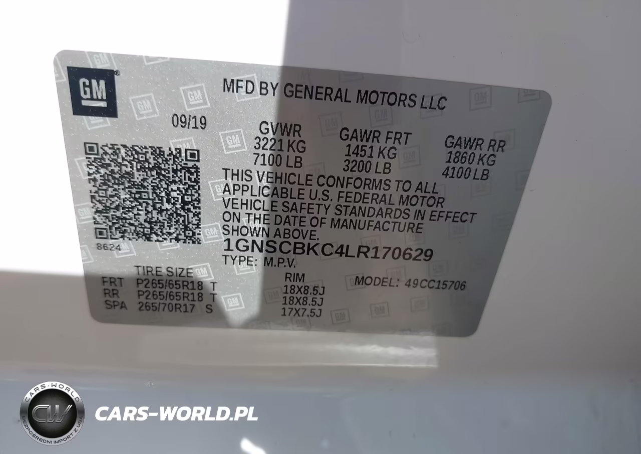2020 Chevrolet Tahoe 2Wd Lt VIN:1GNSCBKC4LR170629 - 9