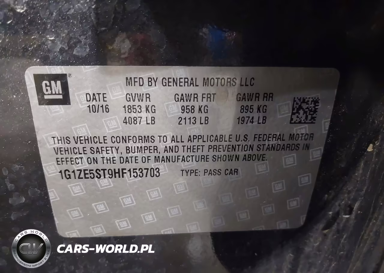 2017 Chevrolet Malibu 1Lt VIN:1G1ZE5ST9HF153703 - 9
