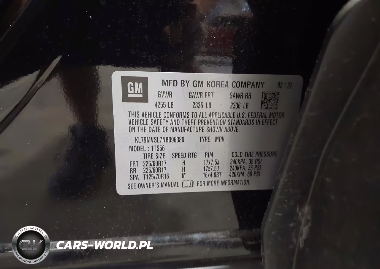 2022 Chevrolet Trailblazer Fwd Activ VIN:KL79MVSL7NB096380 - 9