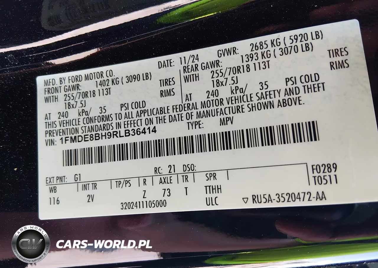 2024 Ford Bronco Outer Banks VIN:1FMDE8BH9RLB36414 - 9