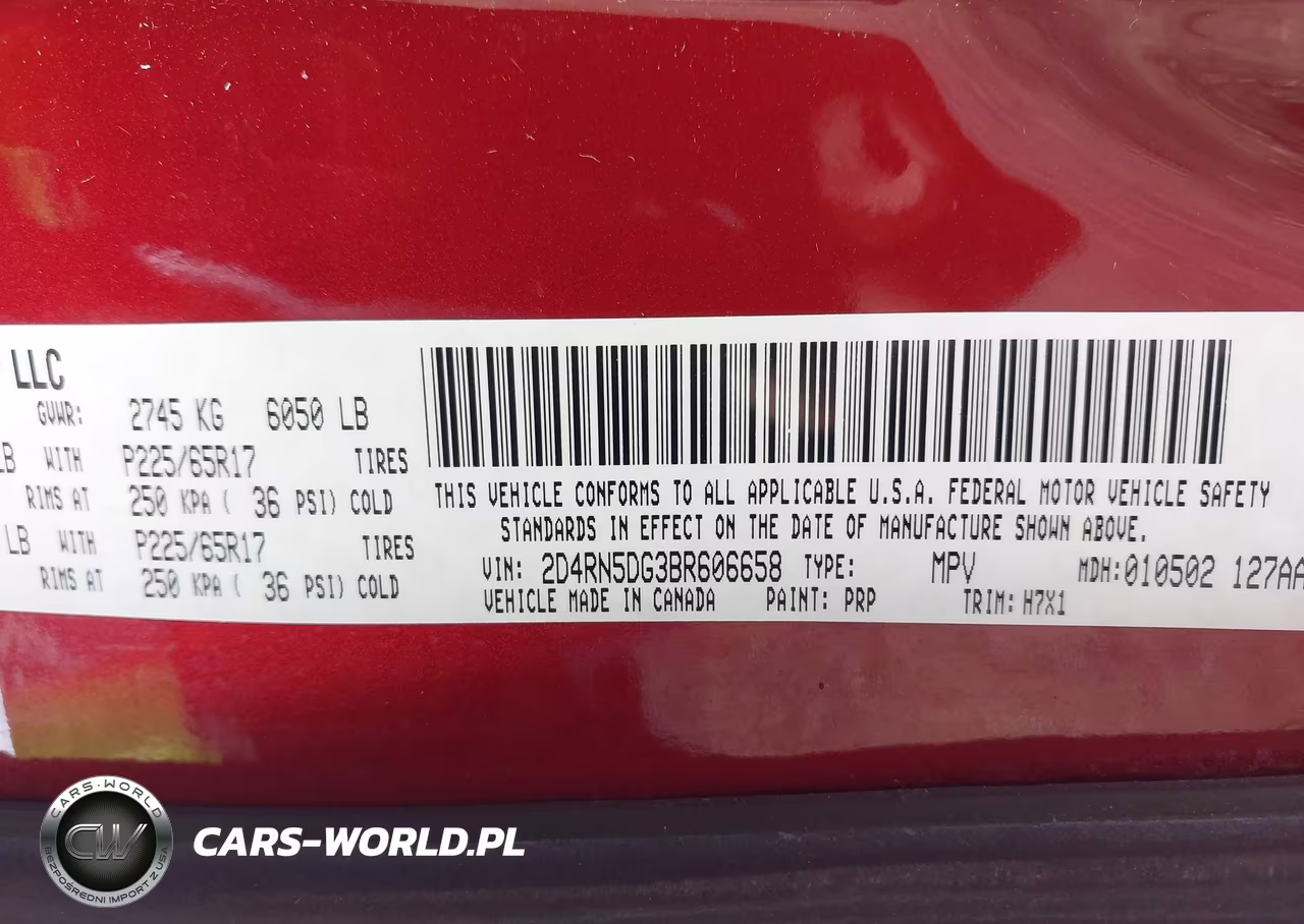 2011 Dodge Grand Caravan Crew VIN:2D4RN5DG3BR606658 - 9