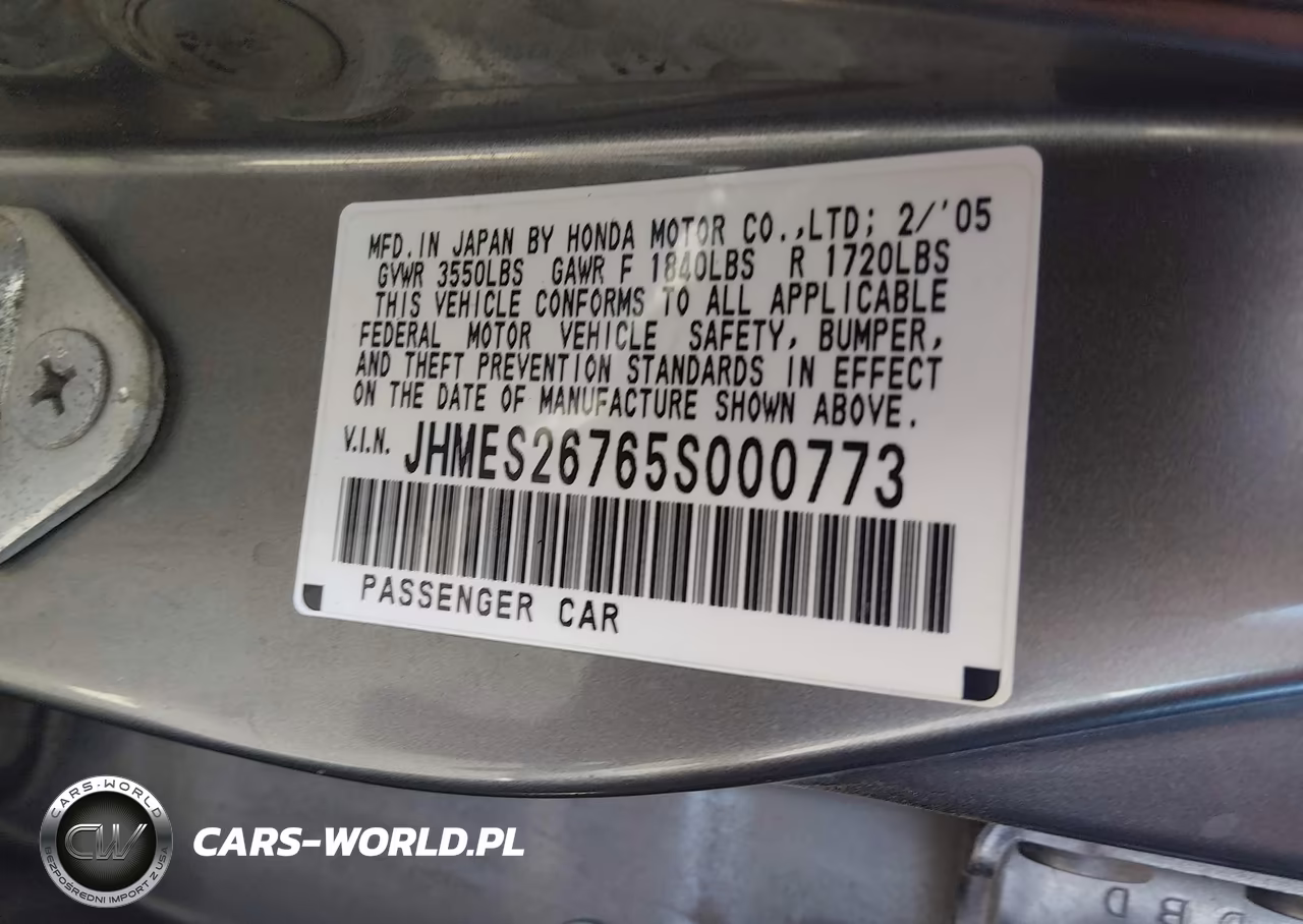 2005 Honda Civic Ex VIN:JHMES26765S000773 - 9