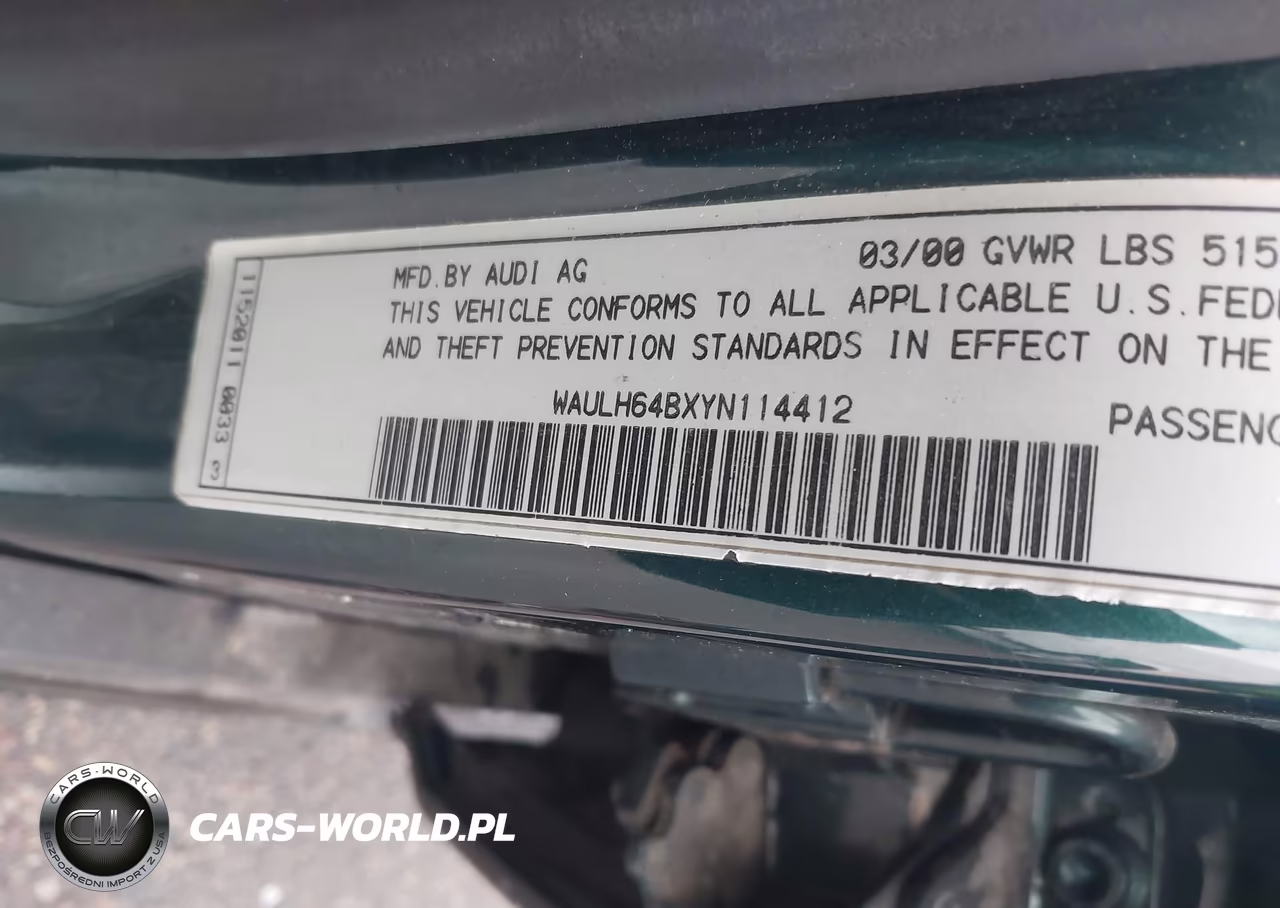 2000 Audi A6 2.8 Avant Quattro VIN:WAULH64BXYN114412 - 9