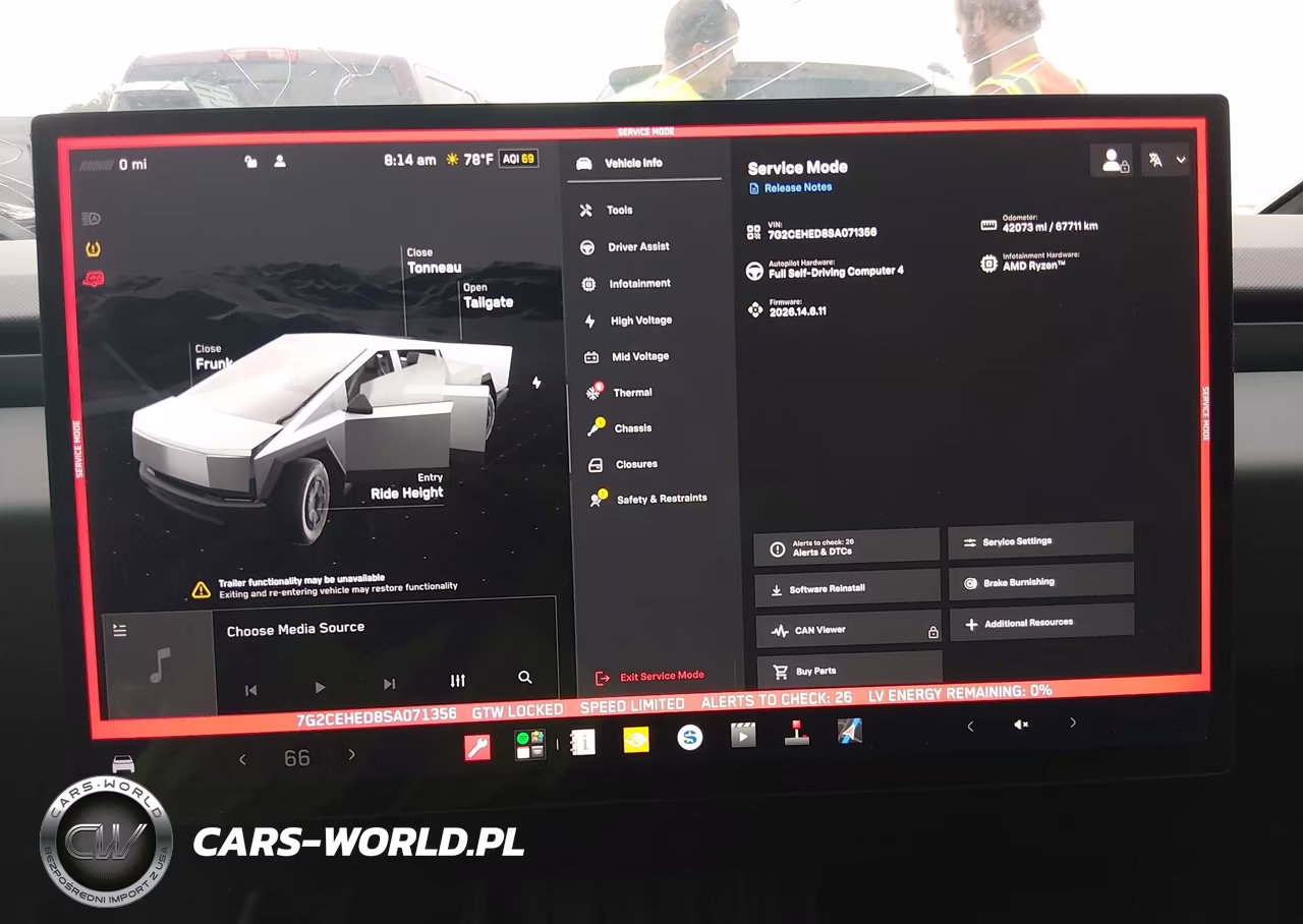 2025 Tesla Cybertruck All-Wheel Drive VIN:7G2CEHED8SA071356 - 7