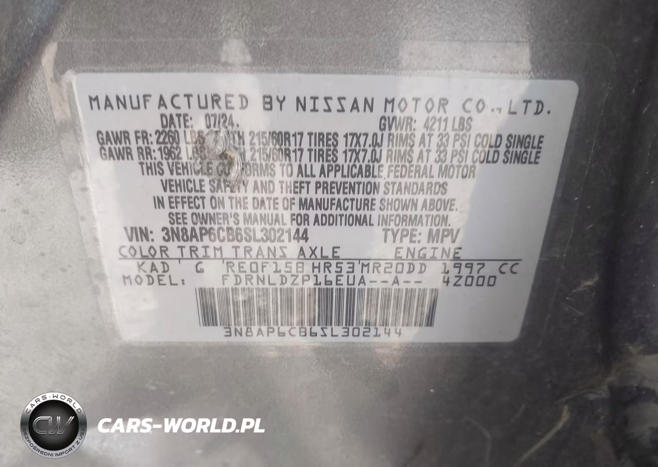 2025 Nissan Kicks Sv Intelligent Awd VIN:3N8AP6CB6SL302144 - 9