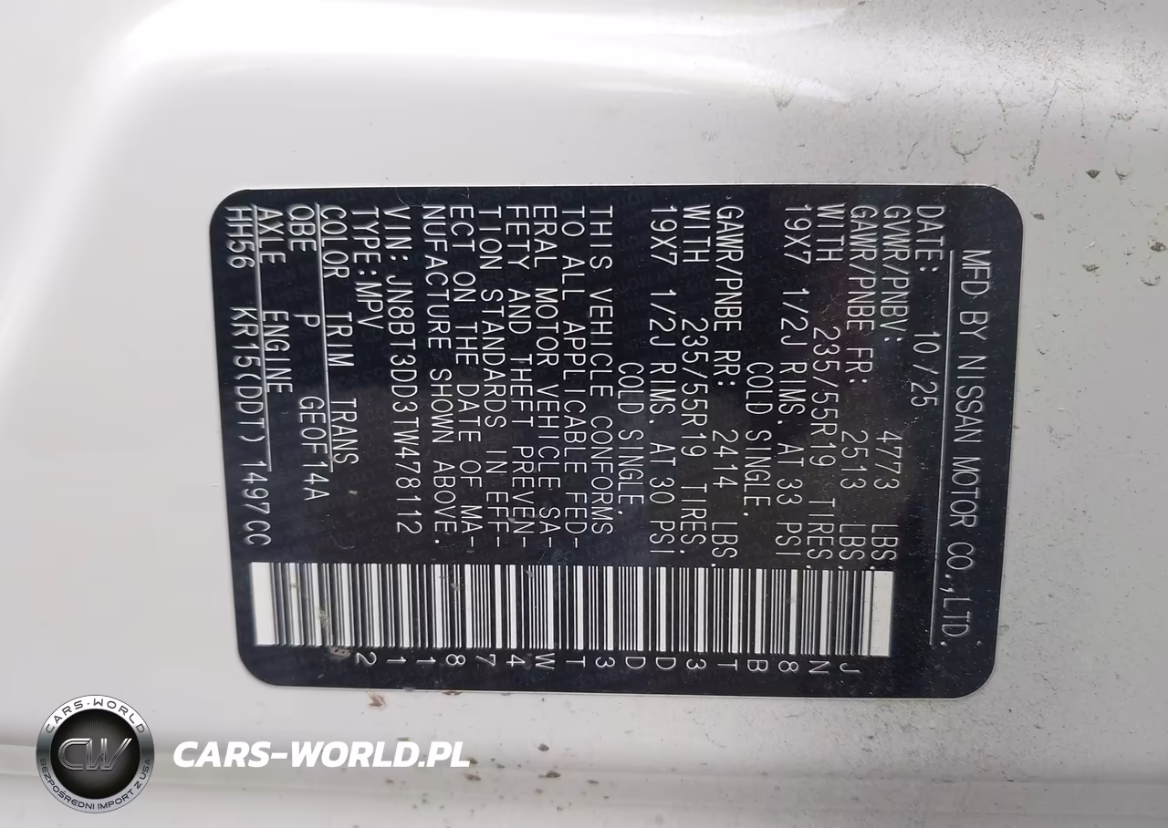 2026 Nissan Rogue Platinum VIN:JN8BT3DD3TW478112 - 9