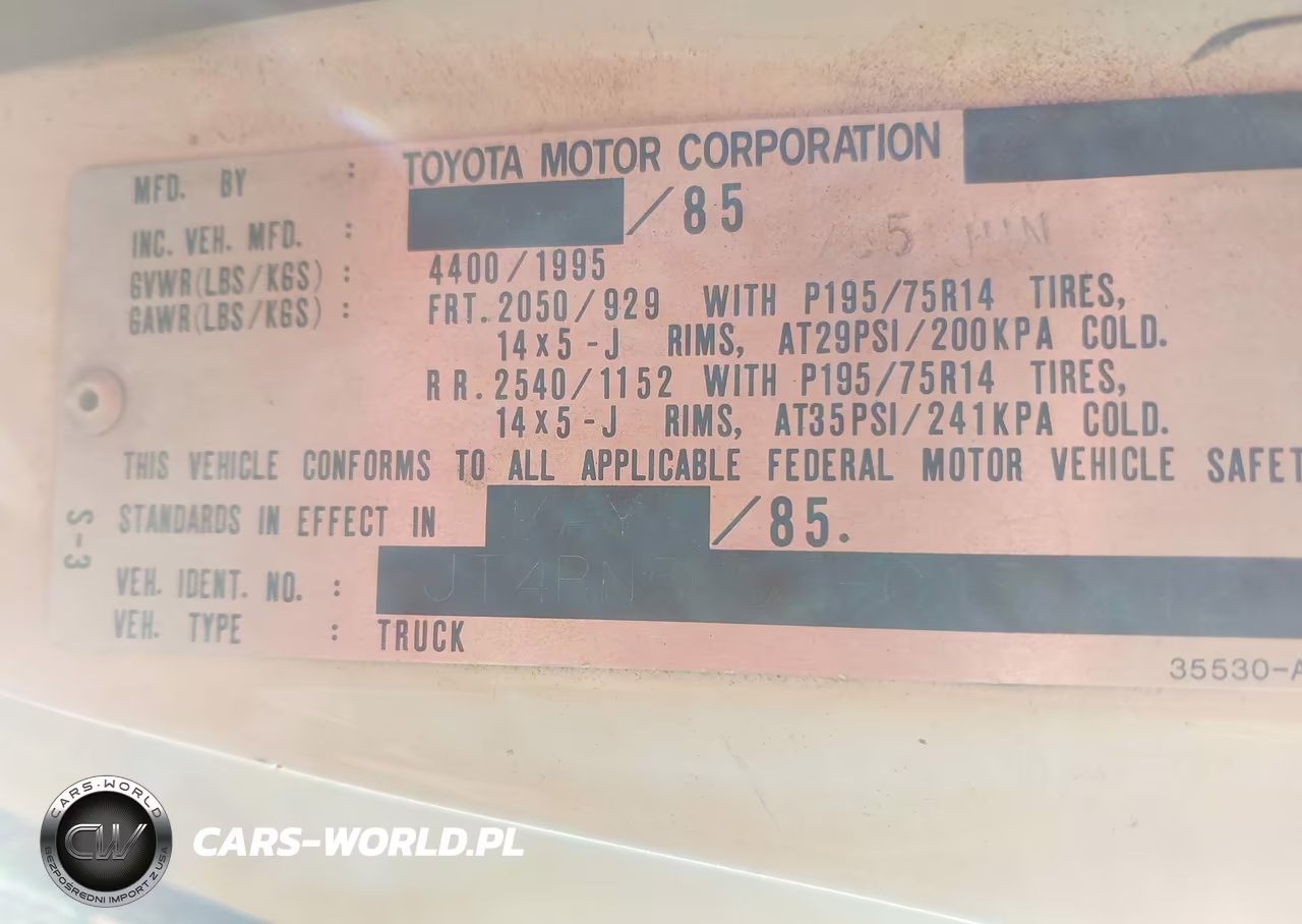 1985 Toyota Pickup Xtracab Rn56 Dlx VIN:JT4RN56D5F0150212 - 9
