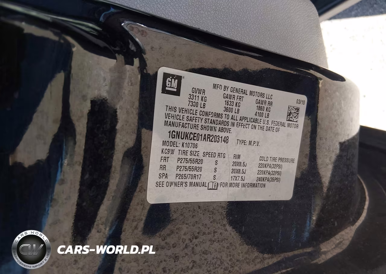 2010 Chevrolet Tahoe Ltz VIN:1GNUKCE01AR203148 - 9