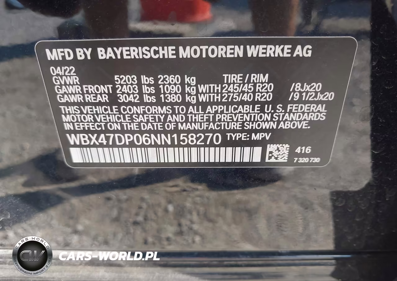 2022 BMW X3 Sdrive30I VIN:WBX47DP06NN158270 - 9