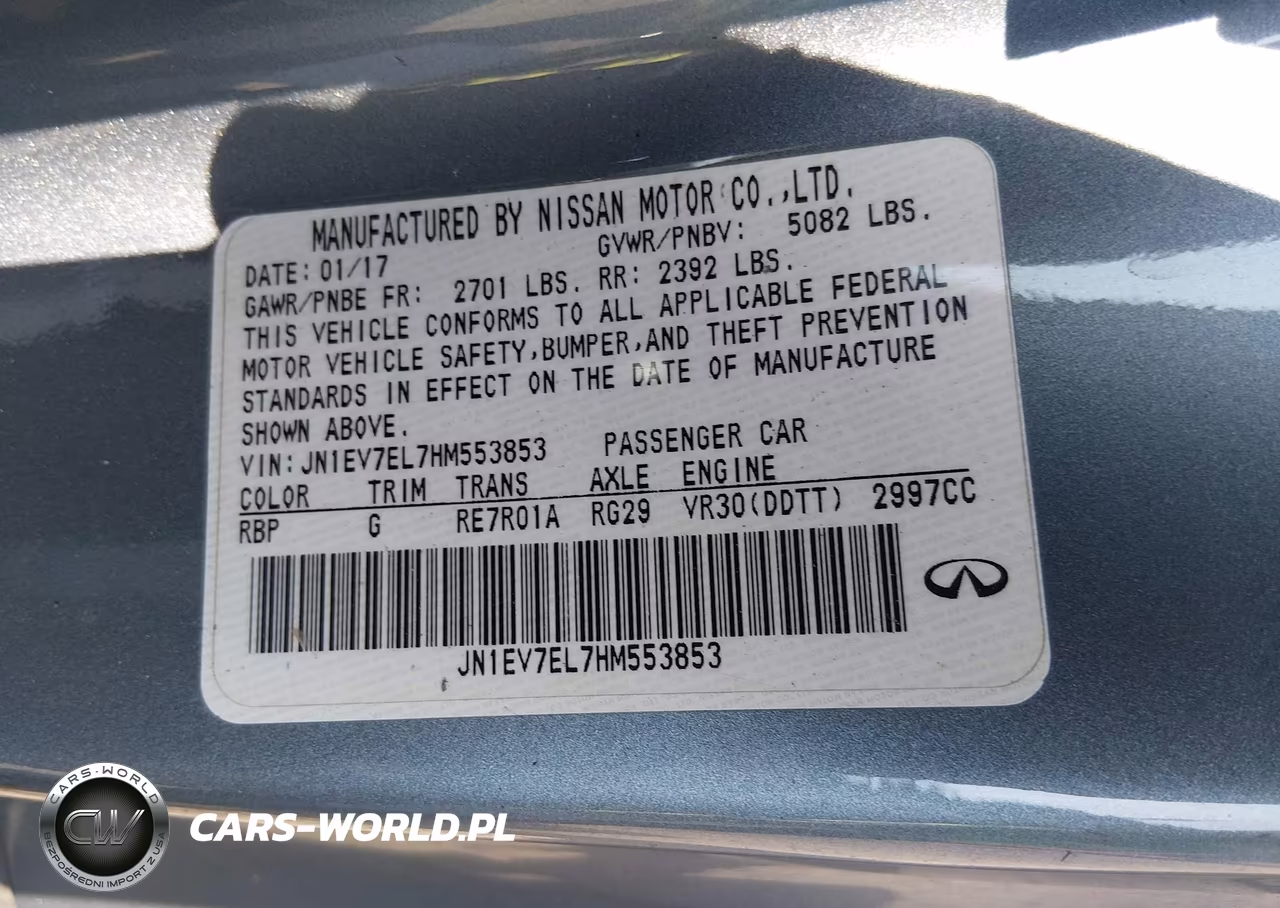 2017 Infiniti Q60 3.0T Premium VIN:JN1EV7EL7HM553853 - 9