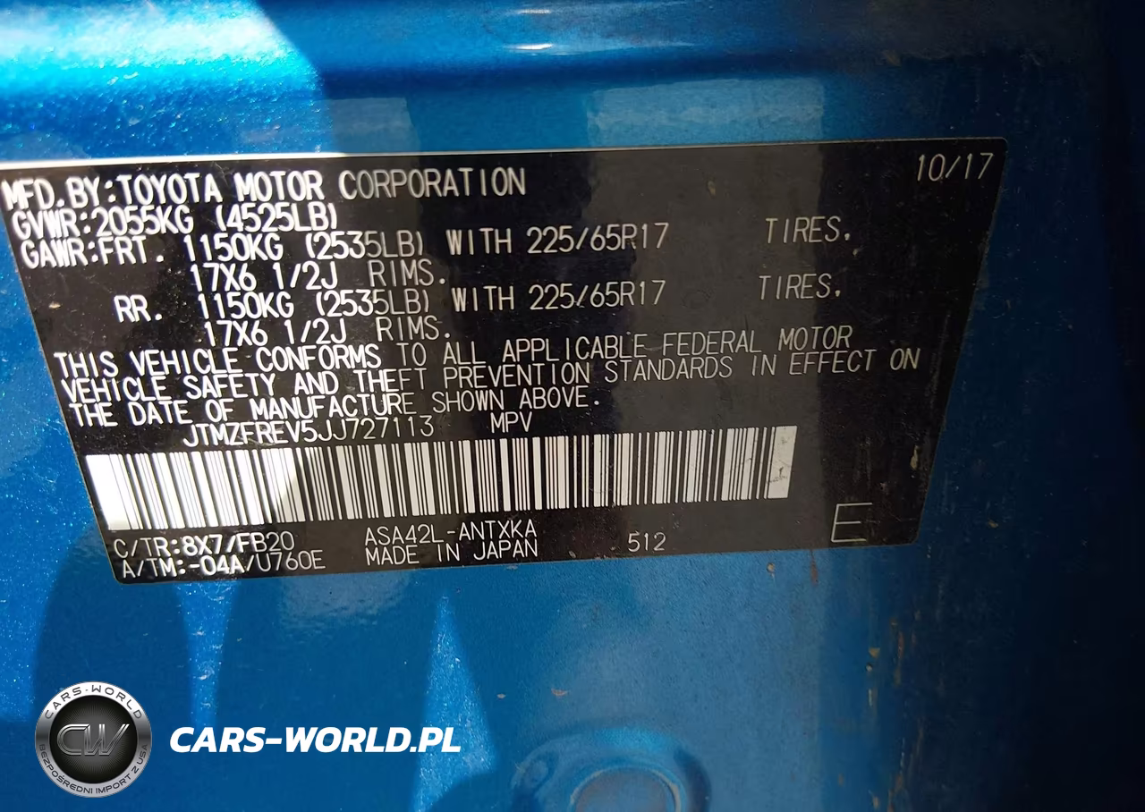 2018 Toyota Rav4 Le VIN:JTMZFREV5JJ727113 - 9