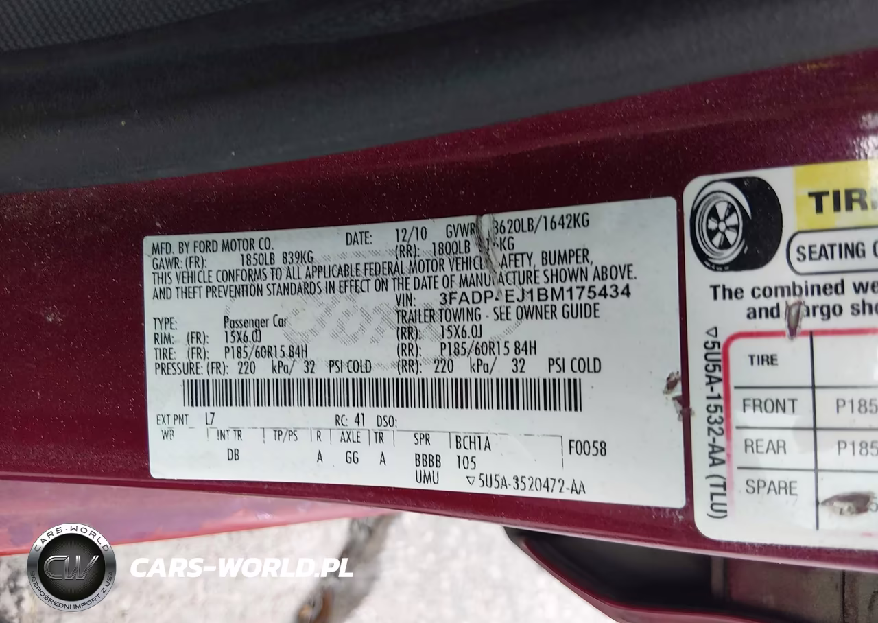 2011 Ford Fiesta Se VIN:3FADP4EJ1BM175434 - 9