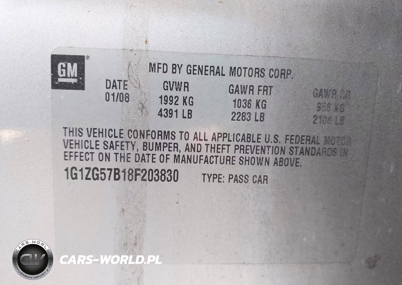 2008 Chevrolet Malibu Ls VIN:1G1ZG57B18F203830 - 9